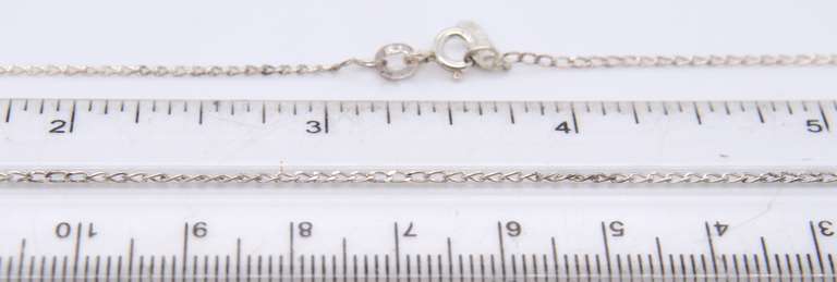 Vintage 925 Sterling Silver Signed Rolo Chain Necklace