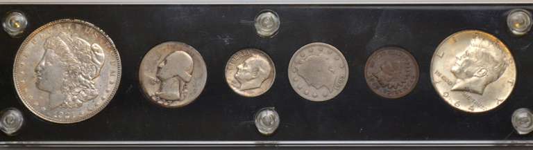 6 Piece US Type Set In Capitol Plastics Holder