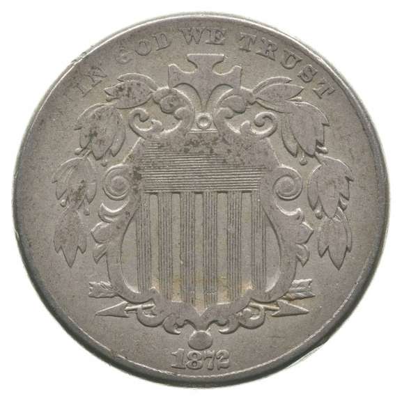 1872 Shield Nickel