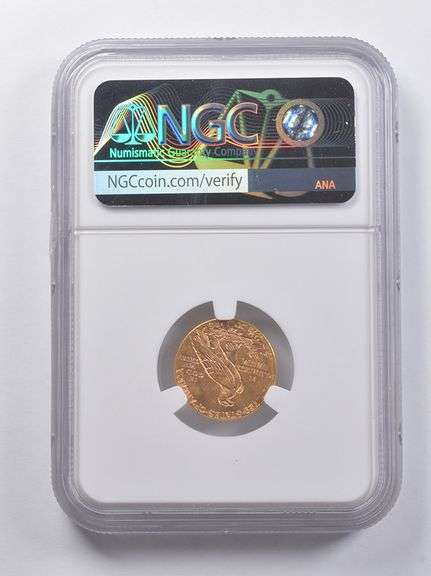 MS62 1913 $2.50 Indian Head Gold Quarter Eagle NGC