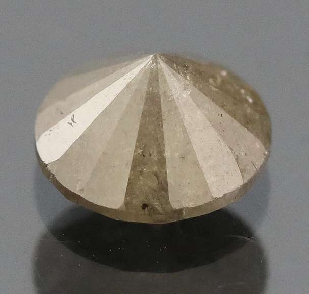 Large .79ct smooth cut Silver Diamond solitaire