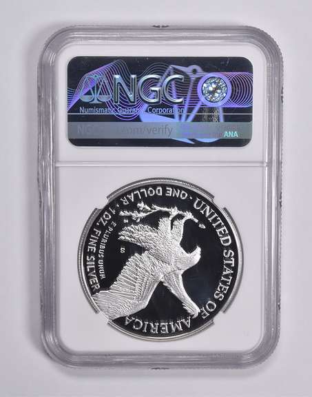 PF70 UCAM 2021-S American Silver Eagle Landing T2 35th Anniversary NGC