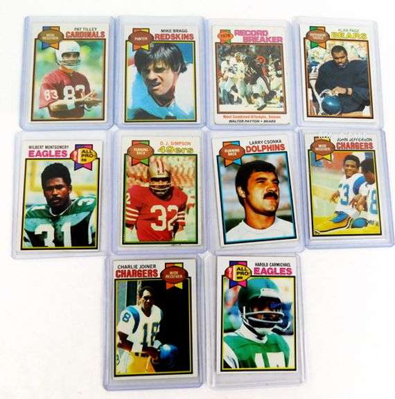 Lot of 10 Topps 1979 Football Super Stars