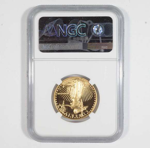 Error PF69 UCAM 1988-P $25 American Gold Eagle Reverse Struck Thru NGC