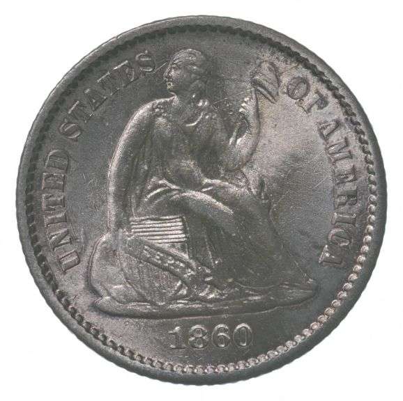 1860 Seated Liberty Half Dime