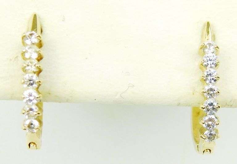 3 Pairs 14K Yellow Gold Hoop Earrings