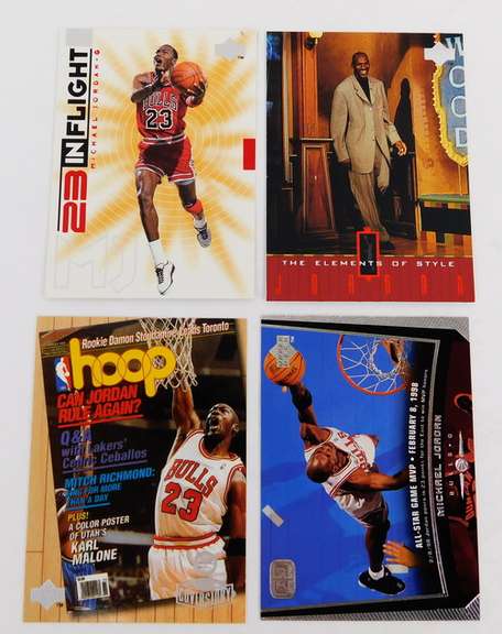 4 Michael Jordan Basketball Cards, 1998