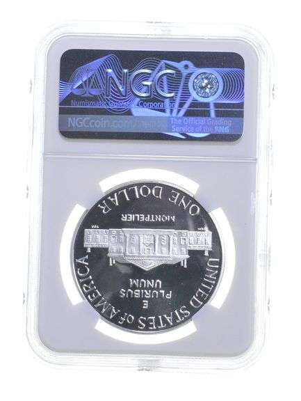PF70 UCAM 1993-S James Madison Commemorative Silver Dollar Graded NGC