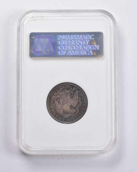 PF64 1882 Seated Liberty Quarter CAC NGC