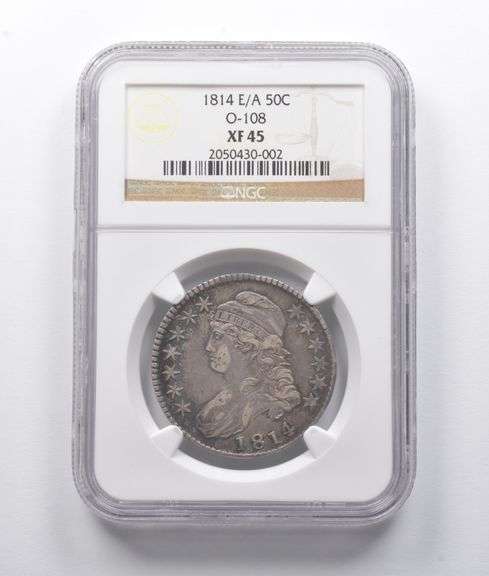 XF45 1814 Capped Bust Half Dollar O-108 E/A NGC