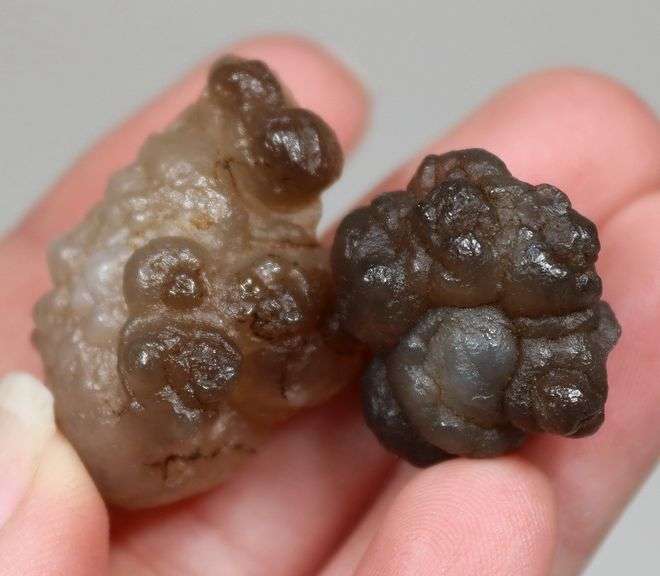 Unique 109ct Smoky Grape Agate pair