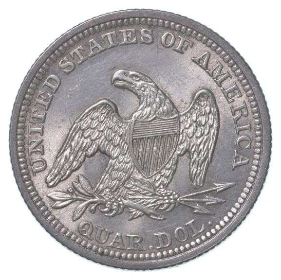 1855 Seated Liberty Quarter Arrows
