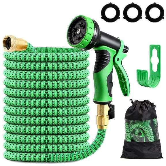 Flexible Expandable Garden Hose Set with Spray Gun