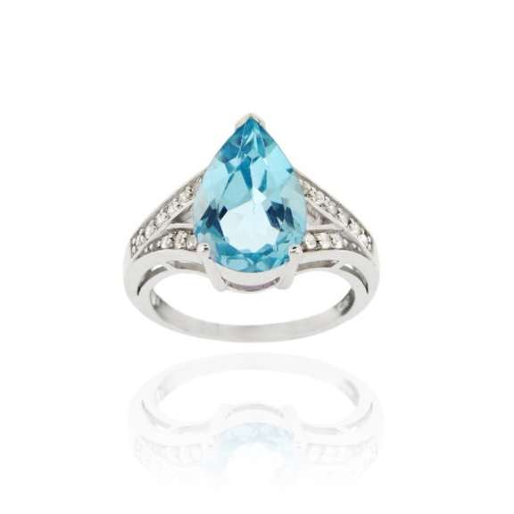 Sterling Silver Blue Topaz Ring
