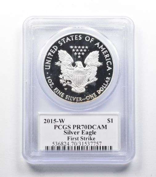 PR70 DCAM 2015-W American Silver Eagle FS Signed Moy PCGS