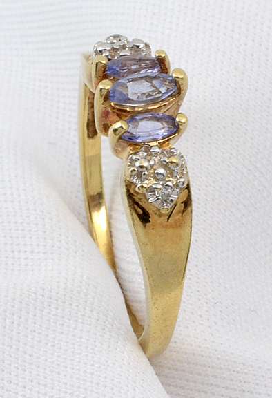 Feminine Iolite Ring