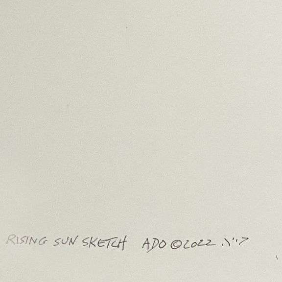 Rising Sun Sketch ADO by Azoulay Original