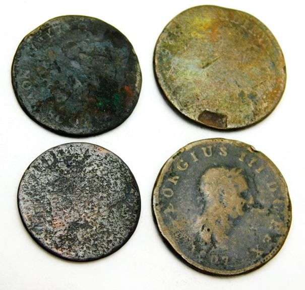 4 Rare Early 1800's Antique Coins