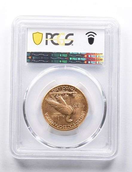 AU58 1910-D $10 Indian Head Gold Eagle PCGS
