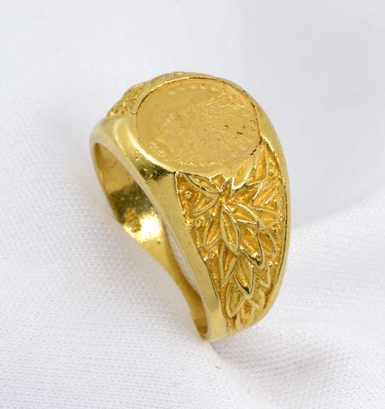 Pleasing Coin Style Ring