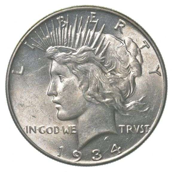 1934 Peace Silver Dollar