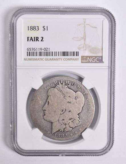 FAIR 2 1883 Morgan Silver Dollar NGC Lowball Low Ball