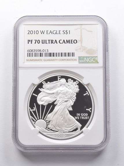 PF70 UCAM 2010-W American Silver Eagle NGC
