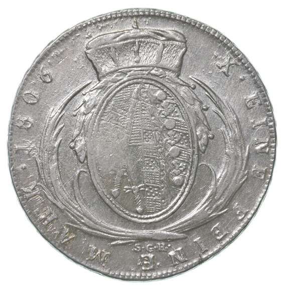 1806 Saxony-Albertine German States 1 Thaler