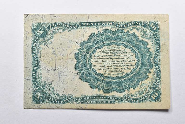 1874-A 10 Cents United States Fractional Currency