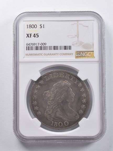 XF45 1800 Draped Bust Dollar NGC