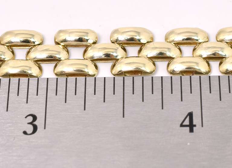 Elegant Fancy Link Chain Bracelet In 14K Yellow Gold