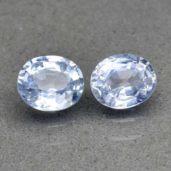 Heated only! 1.01ct ceylon blue Sapphire pair