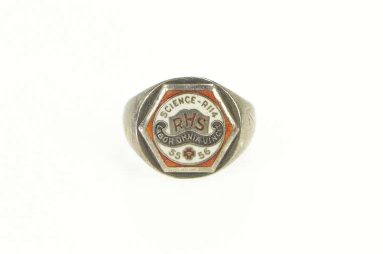 Sterling Silver Rosemont High School 1955-56 Montreal Class Ring