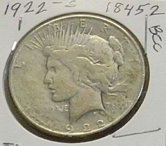1922-S Peace Dollar, circ