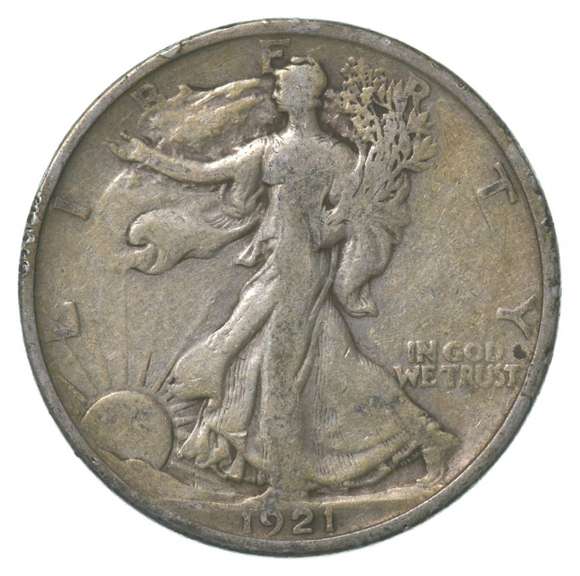 1921 Walking Liberty Half Dollar
