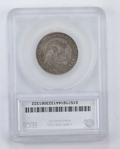 VG8 1818/5 Capped Bust Quarter - B1 - Graded by SEGS