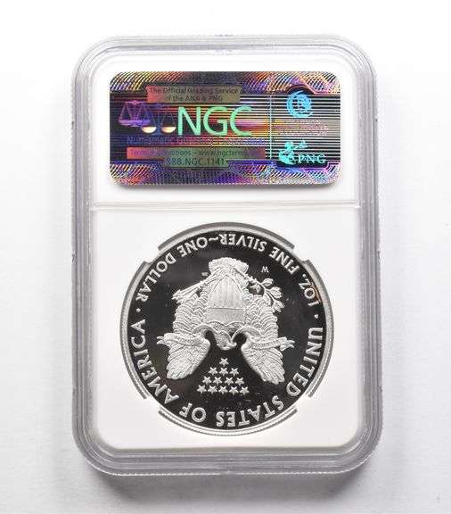 PF70 UCAM 2011-W American Silver Eagle ER 25th Anniversary NGC