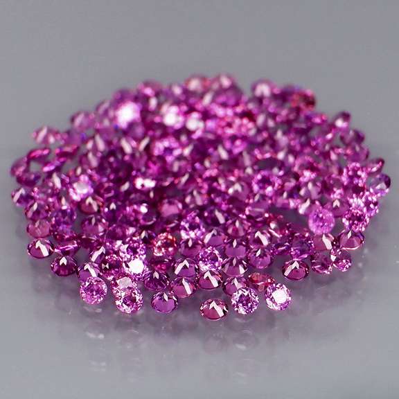 Amazing 3.03ct 165pc Rhodolite Garnet set