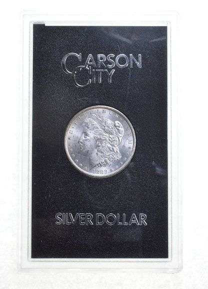 1882-CC Morgan Silver Dollar GSA Rainbow Toned