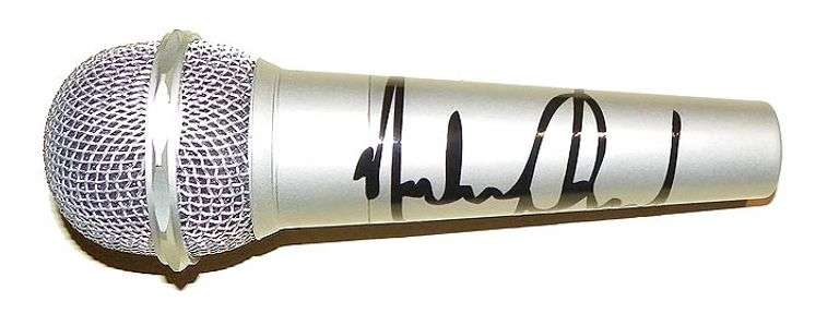 Michael Jackson Autographed Facsimile Signed Microphone
