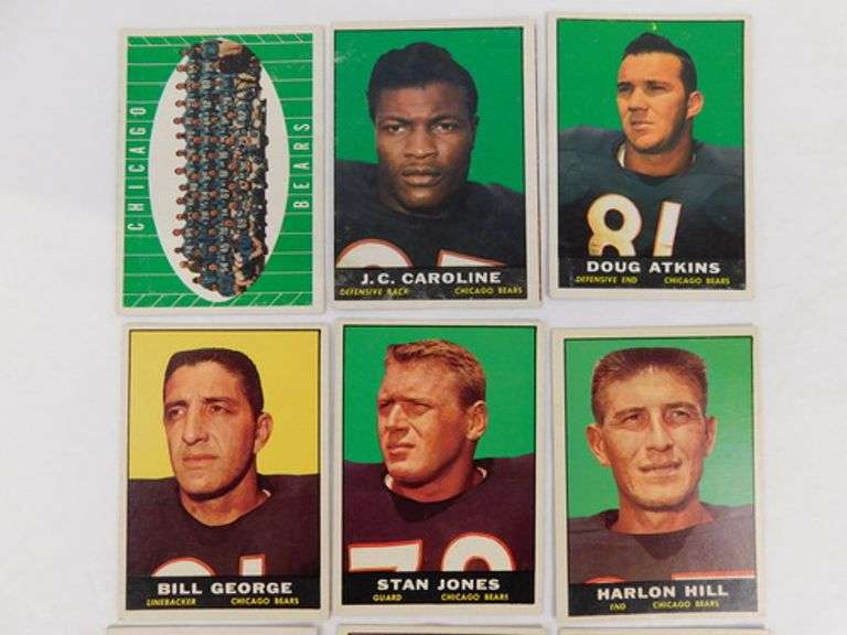 9 Topps 1961 Football Cards