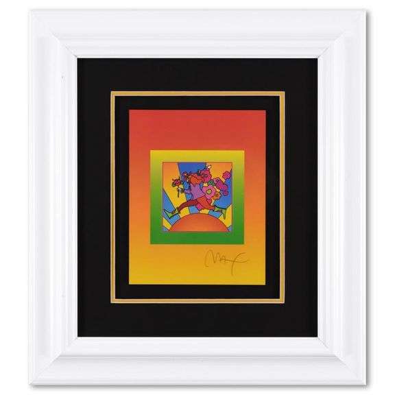 Flower Jumper Over Sunrise on Blends II by Peter Max