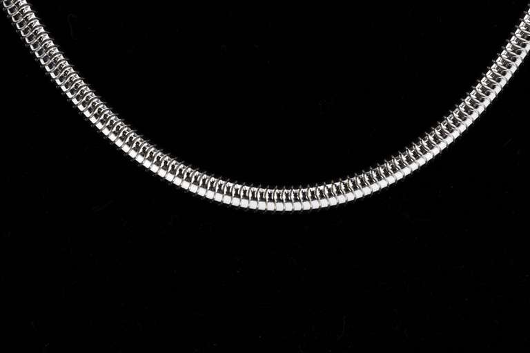 Sterling Silver Flexible Round Snake Chain 4mm 925 Italy New Necklace 24"