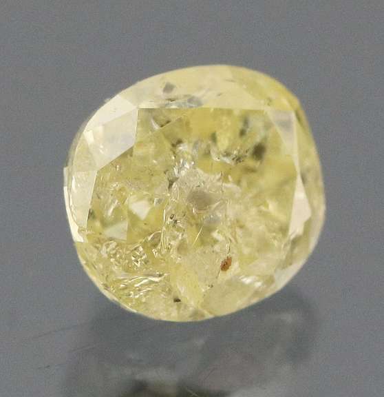 Sparkling .37ct oval cut yellow Diamond
