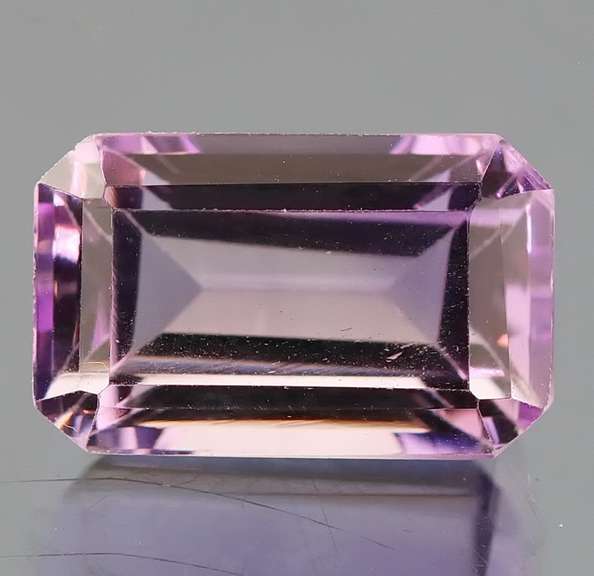 Violet lavender 8.47ct emerald cut Amethyst