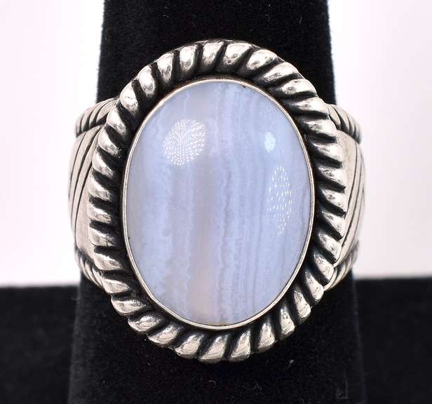 Sturdy Moonstone Ring In Sterling Silver