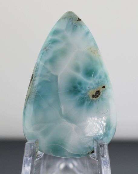 Rare 31.73ct patchwork blue Larimar cabochon
