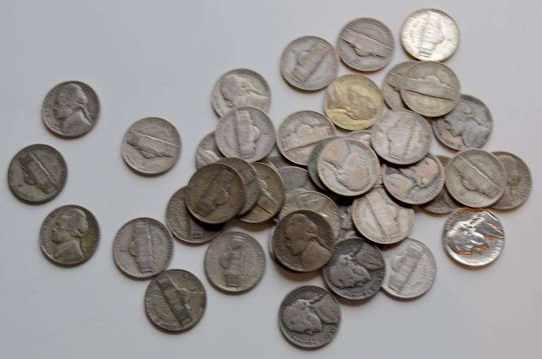 40 Unsearched Silver WW11 Silver War Nickels
