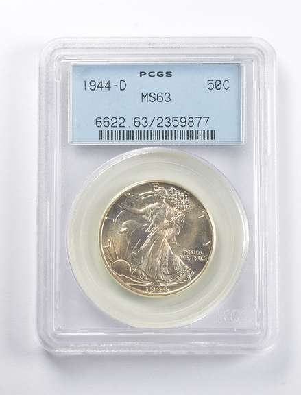 MS63 1944-D Walking Liberty Half Dollar PCGS