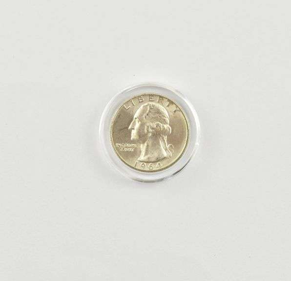 1964-D Washington Quarter Orig. Binion Silver Hoard Sampler 55/400 COA